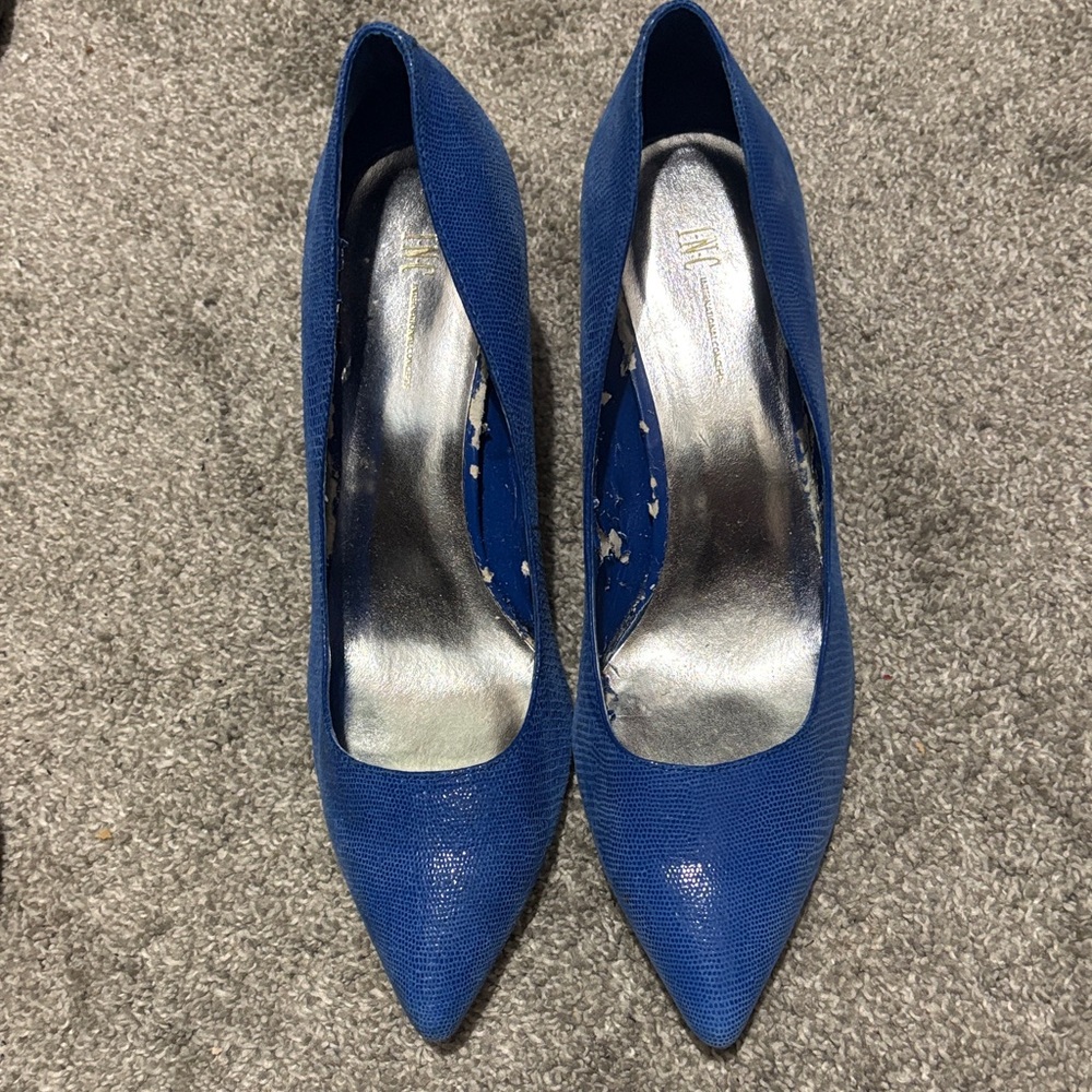 INC International Concepts Blue Pointed-Toe Pumps
